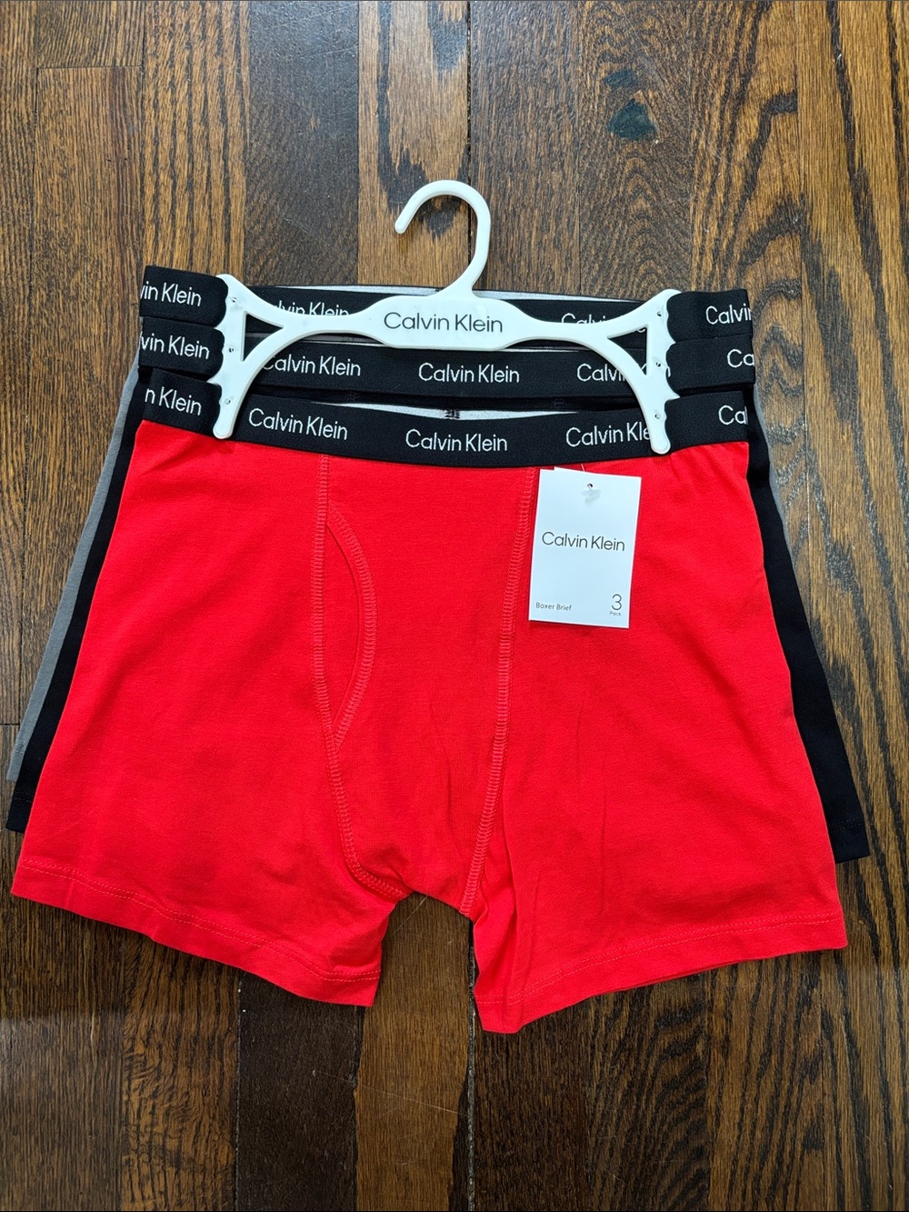 Calvin Klein boys Cotton Boxer Briefs - 3 Pack size 12/14